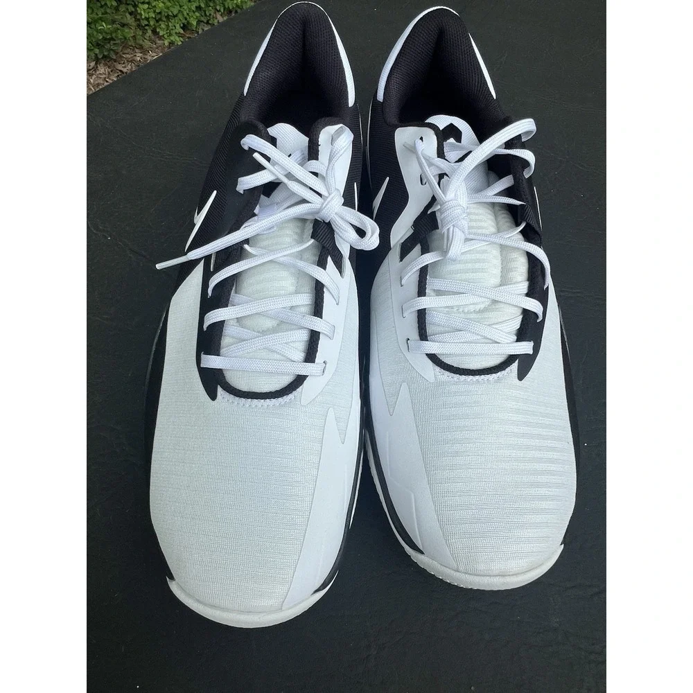 Nike‎ Precision VI Running Shoe Black White Size 14